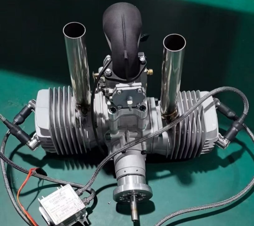 L275E-style two-cylinder UAV boxer engine