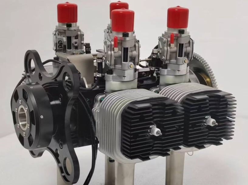 L550E-style four-cylinder UAV boxer engine